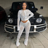 Women Co-Ord Set Fall Women's Clothing Sexy Cutout Knitted Short