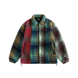 Unisex Jacket Winter Vintage Colored Mosaic Cotton Jacket
