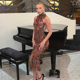 Woman Dresses Women's Spring round Neck Stitching Solid Color Dress