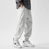 Men Sweatpants Fashion Brand Casual Pants Loose Autumn Ankle-Tied Overalls
