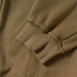 Men Fleece Lined Hoodie Fall/Winter Hoodie Men's Gradient Letter Embroidery Zipper Jacket