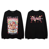 Men Long Sleeve Shirt Printed Bottoming Top Dark Lazy Style Long Sleeve T-shirt for Men
