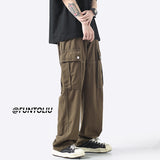Men Sweatpants Workwear Pants Men's Summer Loose Straight Casual Pants