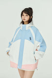 Unisex Jacket Women's Autumn Letter Embroidered Hooded Jacket