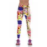 National Flag Day Leggings Independence Day Digital Printing Yoga Pants