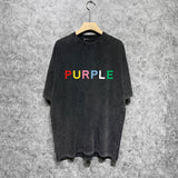 Purple Brand T Shirt Short Sleeve T-shirt Blouse