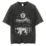 Graphic Vintage Cotton Tee for Men Women Summer Casual