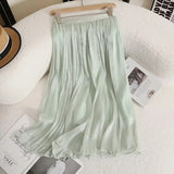 Women Skirt Women's Spring Summer Midi Dress A- line Skirt