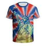 National Flag Day T Shirts Spring/Summer Independence Day Men's Sportswear Short Sleeve Printing