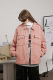 Unisex Jacket Autumn Burrs Twill Coat Women's Clothing