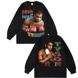 Mike Tyson T Shirt Boxing Vintage Character Print Short Sleeve
