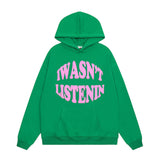 Men Hoodie Letter Print Pullover Hooded Sweater Men's Long Sleeve Loose Top Hoodie Spring and Autumn
