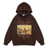 Men Hoodie Printed Hoodie Loose Casual Long Sleeves Hoodie Spring and Autumn