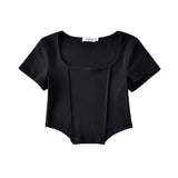 Women T-Shirt Slim-Fit Short-Sleeved T-shirt Women's Summer Top