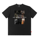 Men T Shirt West Coast T-shirt Street Retro Hiphop Short Sleeve Men and Women