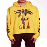 Palm Angle Hoodie Palm Angels Flame Skull Letter Hooded Sweater Men's and Women's Hoodies Coat
