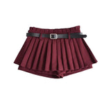 Women's Skirt Pleated Pantskirt Short Skirt Women's Summer Ins Casual Skirt