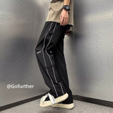 Men Sweatpants Casual Pants Men's Summer Drooping Straight Loose