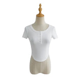 Women T-Shirt Short Sleeve Thread T-shirt Top
