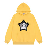 Men Hoodie Printed Loose Sweatshirt Spring and Autumn Men's Loose Street Long-Sleeved Top