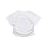 Women T-shirt Printed Waist-Controlled Short T-shirt Women's Summer Short Sleeve Navel