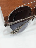 Chrome Hearts Sunglasses Fashion Half-Frame Titanium Toad Sunglasses