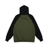 Men Hoodie Letter Hooded Sweater Men Vibe Loose Casual Multicolor Raglan Sleeve Pullover