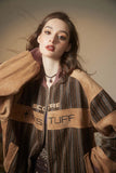 Unisex Jacket Autumn Contrast Color Casual Coat Women's Clothing