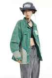 Unisex Jacket Autumn Irregular Stitching Denim Clothing Women's Clothing