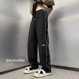 Men Sweatpants Casual Pants Men's Summer Drooping Straight Loose
