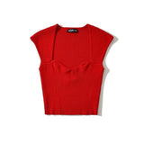 Women T-Shirt Knitwear Top Women's Summer Short-Sleeved T-shirt