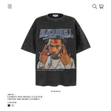 American vintage street T-shirt men's loose top