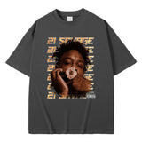 Rapper 21 Savage Graphic Tshirt Men's Hip Hop Vintage
