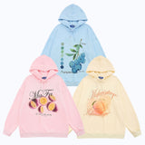 Men Hoodie Fruit Printed Sweater Men's Spring and Autumn Leisure Loose Sports