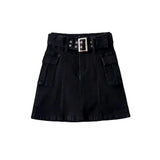 Women Skirt Summer High Waist Slimming Denim Skirt Skirt