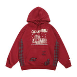 Men Hoodie Hooded Sweater Men's Autumn Loose Sports Printed Long-Sleeved Hoodie