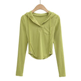 Women T-shirt Hooded Bottoming Shirt Fall Women's Clothing Coat Hoodie