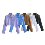 Women T-Shirt Shirt Fall Women's Clothing Short Loose Shirt Ins