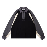 Men Long Sleeve Shirt Workwear Mechanical Style Long Sleeve T-shirt Men and Women Hip Hop Retro Loose Windproof