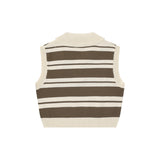 Women Vest Striped Knitted Vest for Women Short Summer