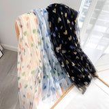 Women Skirt Printed Floral Gauzy Skirt High Waist