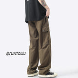 Men Sweatpants Workwear Pants Men's Summer Loose Straight Casual Pants