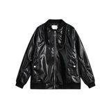Unisex Sweater Autumn Trendy Casual Leather Clothing Jacket