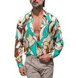 Men's Shirt Cardigan Men's Striped Shirt