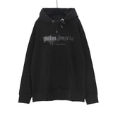 Palm Angle Hoodie Palm Angels Rhinestone Letter Logo Printed Hoodie Hoodie