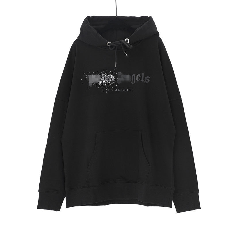 Palm Angle Hoodie Palm Angels Rhinestone Letter Logo Printed Hoodie Hoodie