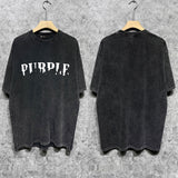 Purple Brand T Shirt Short Sleeve T-shirt Blouse