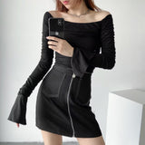 Women T-Shirt Long Sleeve T-shirt for Women Fall Slim Fit