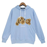 Palm Angle Hoodie Palm Angels Broken Bear Embroidered Hoodie Loose