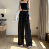 Palazzo Pants Women's Wide-Leg Pants Summer High Waist Casual Cotton and Linen